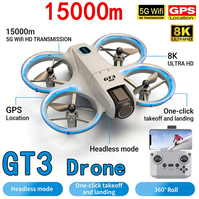 Rc Helicopter Mini - Neue GT3 MAX Drohne 8K HD
