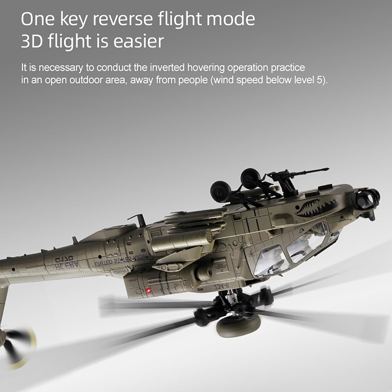 Rc Helicopter Case - 310MM 6CH C170 AH-64D Ferngesteuerter Helikopter
