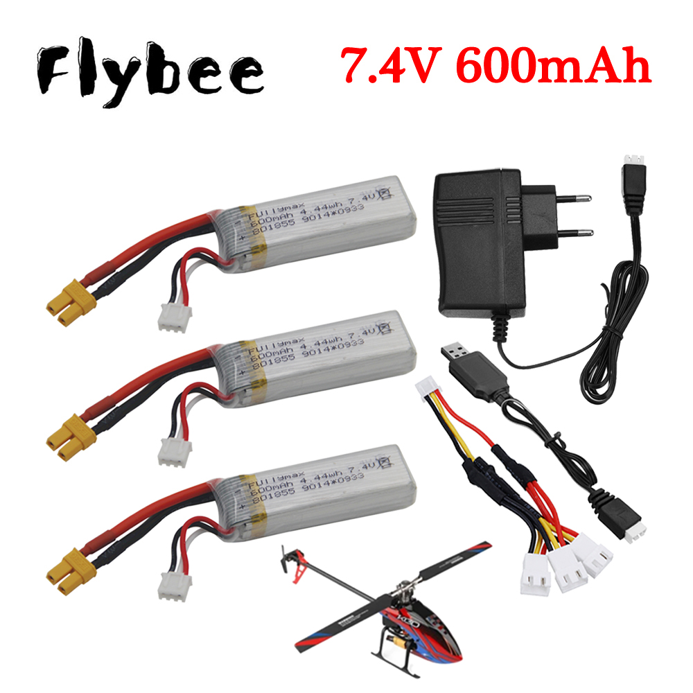 Rc Helicopter Charger - 7,4 V 600 mAh Lipo Batterie