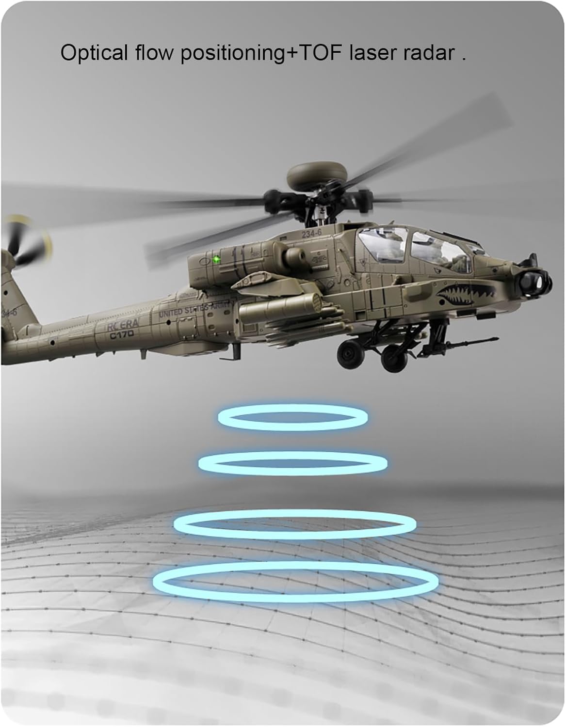 310MM 6CH C170 AH-64D Ferngest – Rc Helicopter Case Bewertung und Preis